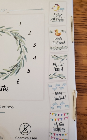 Little Luxury Lane Baby Milestone Blanket + Milestone cards - Picture 4 of 4